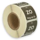Daymark complete resolvable label Zo weg op Di 500 pieces on a roll HACCP product photo