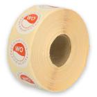 Daymark washable label Wo zonder weg op 24 uur 500 pieces on a roll HACCP product photo