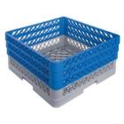 CaterRacks plastic open rack with extender CR1-3 50x50x22 cm blue/grey product photo