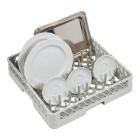 CaterRacks plastic plate rack CR3 50x50x10 cm grey product photo