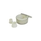 Kunststof stekerdoos rond 9-delig gekarteld ø 2-10 cm wit Productfoto