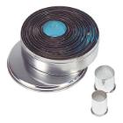 Tin plate dough cutter set round 14-piec plain ø 2-11 cm silver product photo