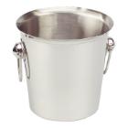 Stainless steel wine cooler with ring ears ø 19 cm silver product photo