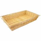 Bread basket PP wicker with chromed frame 53x32.5x8 cm product photo