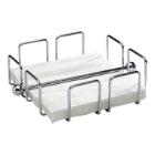 Verchroomde servetdispenser vierkant 14x14 cm zilver Productfoto