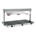 Caterchef RVS warmhoudplaat met brug 3x250W 3/1GN Productfoto