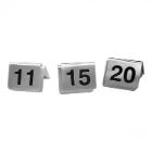 Stainless steel table numbers 11 to 20 printed on both sides product photo