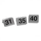 Stainless steel table numbers 31 to 40 printed on both sides product photo
