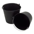 Plastic bucket with marking 12L black product photo