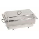 Stainless steel chafing dish electric 1/1GN 36x62x28 cm 840W silver product photo