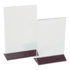 Plexiglas menustandaard met voet A5 22x15x7 cm transparant Productfoto