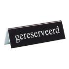 Reserved table plate PS 13x4x3.5 cm black/white photo du produit