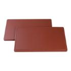 CaterChef plastic cutting board with channel 1/1GN 53x32.5x2 cm brown product photo
