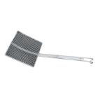 Stainless steel frying scoop mesh 20x20 cm silver product photo