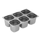 CaterChef stainless steel gastronorm container Heavy Duty 1/6 GN 17.6x16.2 cm 3. product photo