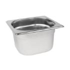 CaterChef Stainless steel gastronorm container Heavy Duty 1/6 GN 17.6x16.2x10 cm product photo