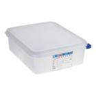 Araven PP food container 1/2GN with lid + clip 10x32.5x26.5 cm 6.5L transparent product photo
