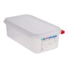 Araven PP food box 1/3GN 10x32.5x17.6 cm 4L with clip transparent product photo