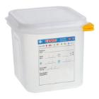 Araven PP food box 1/6GN 15x17.6x16.2 cm 3L with clip transparent product photo