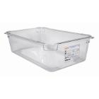 Araven PC food box 1/1GN 53x32.5x15cm 20L transparent with blue lid product photo