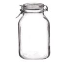 Bormioli Rocco glass jar Fido square 1.5L with clasp product photo