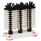 Spoelborstel 3-delig op een kunststof voet Productfoto