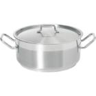 Hendi stainless steel cooking pot low with lid ø16x7.5 cm 1.5L product photo