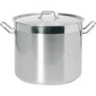 Hendi stainless steel cooking pan high with lid ø 16x15 cm 3L product photo