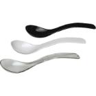 Kunststof saladelepel 23.5 cm zwart Productfoto