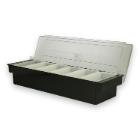 Holder for condiment 6x50 cl + lid black/white product photo