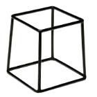Metal / PVC buffet stand Multi 18x18x18 cm black with anti slip coating product photo