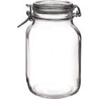 Bormioli Rocco glass mason jar Fido square 2L with clasp product photo