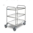 RVS serveerwagen Hupfer SW 6x4/3 3 laags 4 zwenkwielen, 2 met blokkeerrem Productfoto