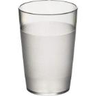 Reusable plastic frost glass PC 25 cl transparent product photo