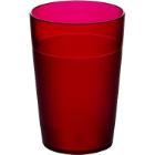 Reusable plastic frost glass PC 25 cl red photo du produit