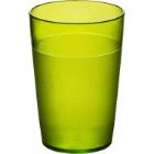 Reusable plastic frost glass PC 25 cl green product photo