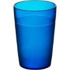 Reusable plastic frost glass PC 25 cl blue product photo