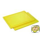Plastic cutting board with gully 53x32.5x1.5 cm yellow product photo