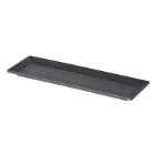 Melamine bord Asia rechthoek 31x10.5 cm zwart Productfoto