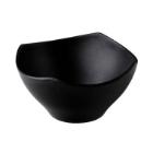 Melamine kom Zen vierkant 21x21x11 cm zwart Productfoto