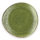 Jersey porseleinen bord driehoekig 27 cm groen Productfoto