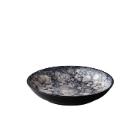 Q Authentic porcelain plate deep Bubble ø 21 cm black photo du produit