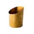 Stainless steel french fries holder Vintage ø 9.5 cm 40 cl gold product photo
