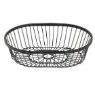 Wire basket oval 23x15.2x7 cm black steel product photo