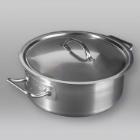 Grocier RVS kookpan laag zonder deksel ø 24x10.5 cm 4.25L Productfoto