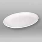 Porcelain coupe plate Innovation oval 27x19 cm white product photo
