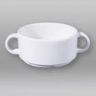 Porcelain soup bowl Oceanus with 2 ears 25 cl white product photo