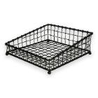 Wire basket square 30.5x5/11.5 cm black steel product photo