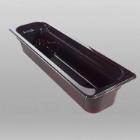 PC gastronorm insert container 2/4 GN 53x16.2x10 cm black product photo
