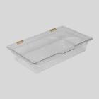 PC gastronorm insert container 1/1 GN 53x32.5x10 cm transparent with folding lid product photo